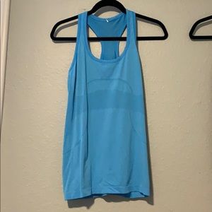 Blue swiftly racer back Lululemon tank top